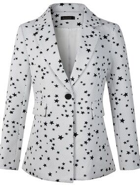 Beninos Womens Long Sleeve Casual One Button Blazer Jacket